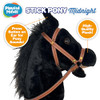 OakridgeStores.com | Thin Air Brands - Midnight Black Stick Horse - Plush Handcrafted Hobby Horse with Sounds PM111 850062841116