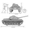 OakridgeStores.com | Tim Mee Toys - 3 Piece Patton Gray Army Tank (67844) 810049678449