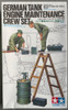 RESALE SHOP - Tamiya German Tank Engine Maintenance Crew Set 1:35 Model Kit c1994 Sealed-READ - RSTY-TAM35180-U7979