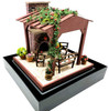RESALE SHOP - OOAK Artisan Made 1:48 Pergola Outdoor Scene in Acrylic Cube - BABE-PERGOLA-NS5099