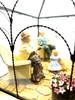 RESALE SHOP - VTG OOAK Artisan Created Sunroom Scene with Grandparents and Granddaughter - BABE-SUNROOM-NS5120