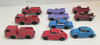 RESALE SHOP - Lot of 10 60s Tootsie toy Jaguar Wrecker, Oil Tanker, Fire Truck, Beetle, T Bird - TERO-TOOTSIELOT-U5116