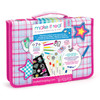 OakridgeStores.com | Make It Real - Creative Artist Suitcase Art Set - 50pc Zipper Binder Case w/ Gel Pens, Colored Pencils, Acrylic Markers - 1765 695929017651
