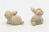 OakridgeStores.com | Artisan Creations - Bunny Rabbits - 2 Pack - 1" Scale Dollhouse Miniature Figures - 328