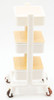 OakridgeStores.com | Artisan Creations - Mobile Cart, White - Kit - 1:12 Scale Dollhouse Miniature - 408
