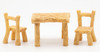 OakridgeStores.com | Artisan Creations - Tiny Table and Chair Set - 3 Piece, Resin - 1" Scale Dollhouse Miniature Furniture - 424