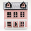 OakridgeStores.com | Artisan Creations - Small Pink Doll House - 1 Scale Dollhouse Miniature - 428