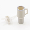OakridgeStores.com | Artisan Creations - Tumbler with Removable Lid and Straw, Gray - 1" Scale Dollhouse Miniature - 435