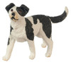 OakridgeStores.com | Aztec - Mixed Breed Black/White - Dog Figure - 1:12 Scale Dollhouse Miniature - A6040