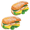 OakridgeStores.com | Aztec - Sub Sandwiches - 2 Pack - 1:12 Scale Dollhouse Miniature - A9951