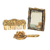 OakridgeStores.com | Aztec - Antique Brush, Comb, and Mirror - 1 Scale Dollhouse Miniature Bath Accessory - A9980