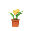 OakridgeStores.com | Aztec - Tulip in Pot, Yellow - Potted Plant - 1:12 Scale Dollhouse Miniature - B0133