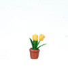 OakridgeStores.com | Aztec - Tulip in Pot, Yellow - Potted Plant - 1:12 Scale Dollhouse Miniature - B0135