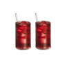 OakridgeStores.com | Aztec - Cola in Glass Tumblers - Set of 2 - 1" Scale Dollhouse Miniature - B0285