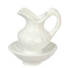 OakridgeStores.com | Aztec - Pitcher and Bowl - White - 1:12 Scale Dollhouse Miniature Accessory - B0300