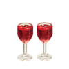 OakridgeStores.com | Aztec - Glasses of Rosé Wine - Set of 2 - 1:12 Scale Dollhouse Miniature - B0304
