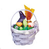 OakridgeStores.com | Aztec - Easter Basket, Lavender - 1" Scale Dollhouse Miniature Accessory - B0323