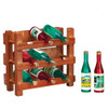 OakridgeStores.com | Aztec - Wine Rack with Nine Bottles - 1:12 Scale Dollhouse Miniature - B0478