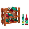 OakridgeStores.com | Aztec - Wine Rack with Nine Bottles - 1:12 Scale Dollhouse Miniature - B0478