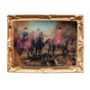 OakridgeStores.com | Aztec - Framed Polo Match - 1" Scale Dollhouse Miniature Picture - B0500