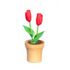 OakridgeStores.com | Aztec - Roses in Pot - 2 Stems - 1" Scale Dollhouse Miniature Plant - B0533