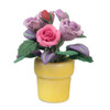 OakridgeStores.com | Aztec - Violet/Pink Roses in Pot - 1" Scale Dollhouse Miniature Plant - B0558