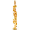 OakridgeStores.com | Aztec - Brass Soprano Saxophone - 1:12 Scale Dollhouse Miniature - B0581