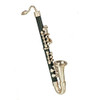 OakridgeStores.com | Aztec - Black Bass Clarinet - 1:12 Scale Dollhouse Miniature Musical Instrument - B0586