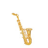 OakridgeStores.com | Aztec - Brass Saxophone with Case - Miniature Musical Instrument - 1:12 Scale Dollhouse Miniature - B0592