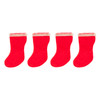 OakridgeStores.com | Aztec - Christmas Stockings - Red - Set of 4 - 1" Scale Dollhouse Miniature - B0665