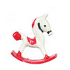 OakridgeStores.com | Aztec - Small Metal Rocking Horse - 1 Scale Dollhouse Miniature - B1828