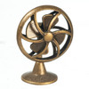 OakridgeStores.com | Aztec - Table Fan - Antique Copper - 1" Scale Dollhouse Miniature - B3215