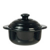 OakridgeStores.com | Aztec - Large Black Pot with Lid - 1:12 Scale Dollhouse Miniature Cookware - B3246
