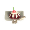 OakridgeStores.com | Aztec - Dessert with Spoon - Bakery Dessert Accessory - 1" Scale Dollhouse Miniature - B3334