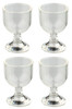 OakridgeStores.com | Aztec - Wine Glasses - Set of 4, Pale Yellow - 1" Scale Dollhouse Miniature - B5064