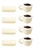 OakridgeStores.com | Aztec - Coffee Break Set for Four - Beverage Service - 1" Scale Dollhouse Miniature - B5132