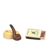 OakridgeStores.com | Aztec - Smoking Set - Set of 3 - 1" Scale Dollhouse Miniature - C1113