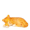 OakridgeStores.com | Aztec - Cat Laying Left - Orange - 1" Scale Dollhouse Miniature Figure - E0131