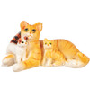 OakridgeStores.com | Aztec - Cat with Kittens - Orange - 1" Scale Dollhouse Miniature Figure - E0141