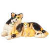 OakridgeStores.com | Aztec - Cat with Kittens - Calico - 1" Scale Dollhouse Miniature Figure - E0143