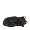 OakridgeStores.com | Aztec - Cat Laying Right, Black - 1" Scale Dollhouse Miniature Figure - E0165