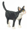 OakridgeStores.com | Aztec - Standing Cat - Black/White - 1:12 Scale Dollhouse Miniature Figure - E0192