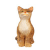 OakridgeStores.com | Aztec - Sitting Cat, Eyes Closed - Tabby - 1:12 Scale Dollhouse Miniature Figure - E0206