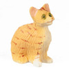 OakridgeStores.com | Aztec - Sitting Cat, Eyes Open - Orange - 1:12 Scale Dollhouse Miniature Figure - E0211