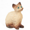 OakridgeStores.com | Aztec - Sitting Cat, Eyes Open - Siamese - 1:12 Scale Dollhouse Miniature Figure - E0214
