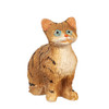 OakridgeStores.com | Aztec - Sitting Cat, Eyes Open - Tabby - 1:12 Scale Dollhouse Miniature Figure - E0216