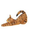 OakridgeStores.com | Aztec - Cat Stretching Figure - Tabby - 1" Scale Dollhouse Miniature - E0226