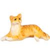 OakridgeStores.com | Aztec - Laying Cat Figure - Orange - 1" Scale Dollhouse Miniature - E0231