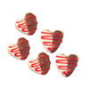 OakridgeStores.com | Aztec - Heart Donuts - Set of 5 - 1:12 Scale Dollhouse Miniature Food - G5969