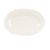 OakridgeStores.com | Aztec - Oval Ceramic Plate - White - 1:12 Scale Dollhouse Miniature - G6626